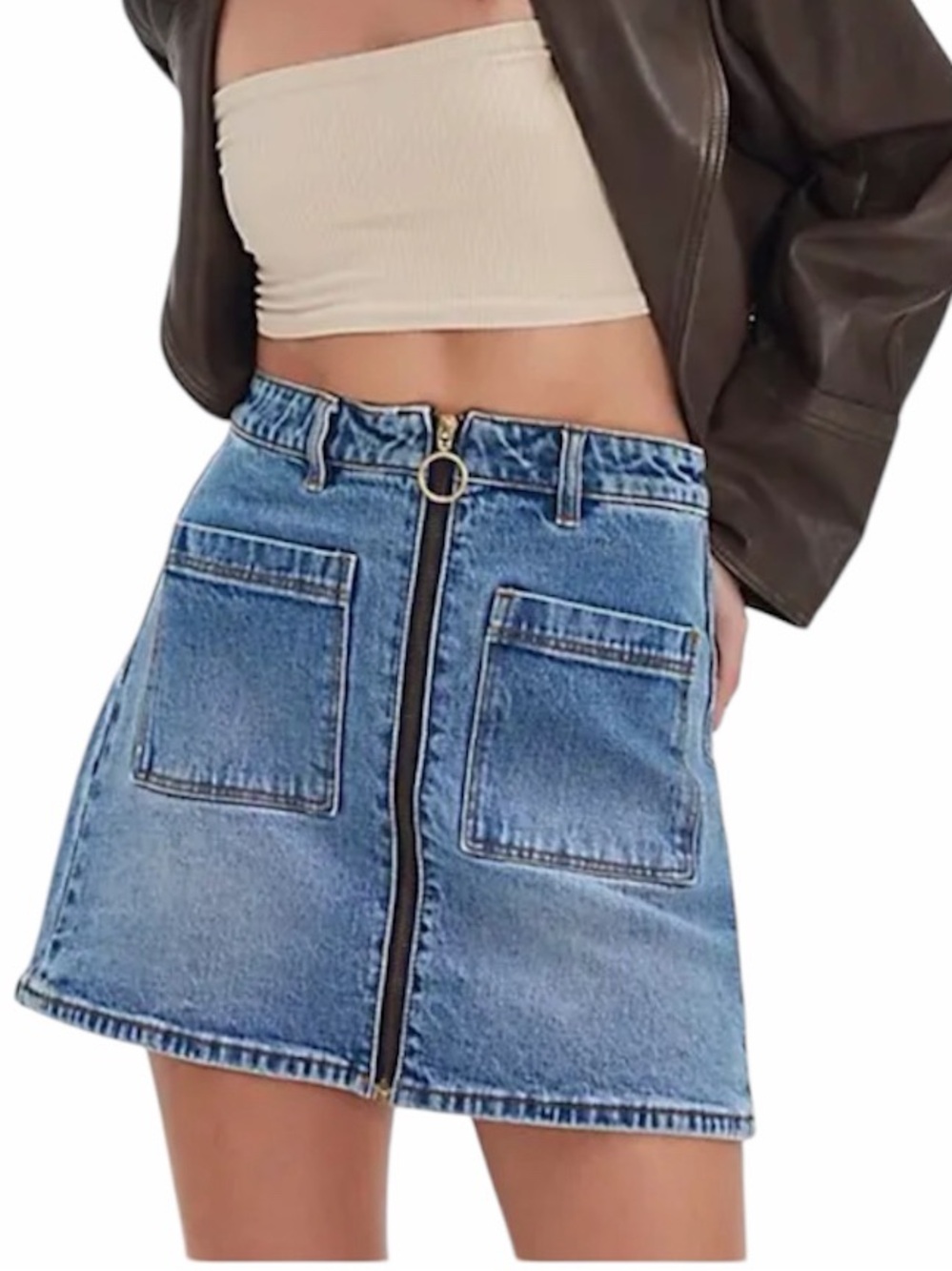 Rolla’s A-Line Denim Mini Skirt Sz 28 Vintage Indigo